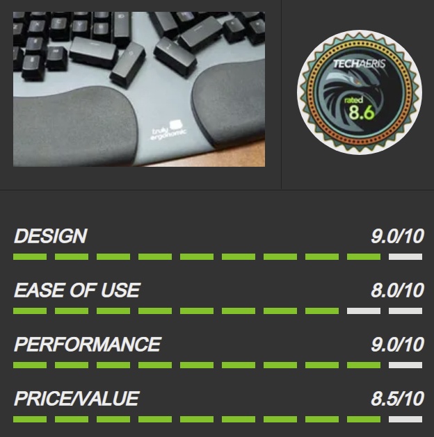 TECHAERIS reviews the Truly Ergonomic Cleave Keyboard TE Keyboard Reviews