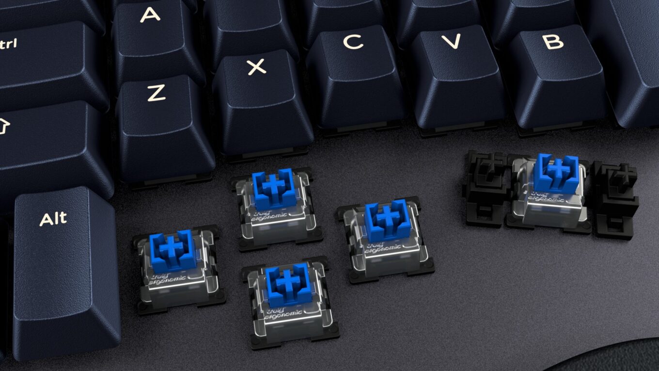 CLEAVE - The Most Comfortable Keyboard on the Planet Truly Ergonomic Cleave Infrared Switches Tactile Clicky 1 1
