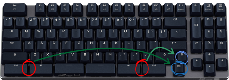 About Us Truly Ergonomic Fasterini Keyboard - how to disable the Windows key