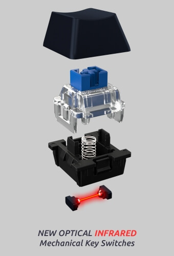 The Best and Most Comfortable Ergonomic Mechanical Keyboard Truly Ergonomic Keyboard - Optical Infrared Mechanical Key Switches